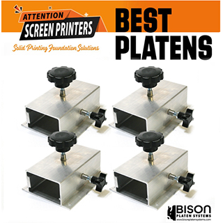 Aluminum Screen Printing Platen Pallet Bracket